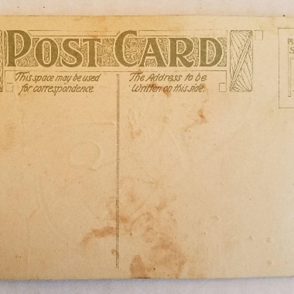 HALLOWEEN POSTCARD 1910 Vintage Made In Germany Wi - Picture 5 of 9